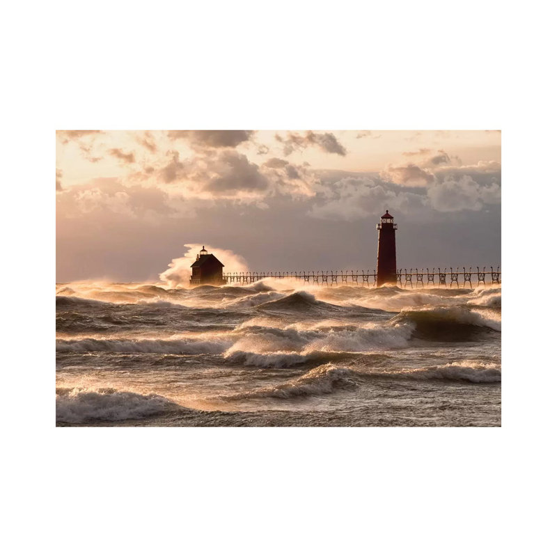 Raging Lake 1 Piece Wrapped Canvas Wall Art, 30.48 cm H x 45.72 cm W