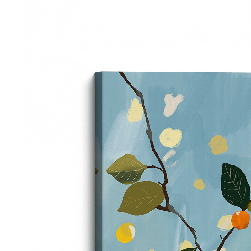 «Cherry Fruit Branch I» par ThingDesign, L 24 po x H 32 po, Wrapped Canvas, Does Not Apply