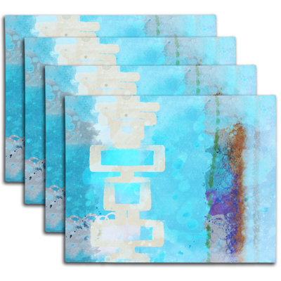 Napperon abstrait en polyester