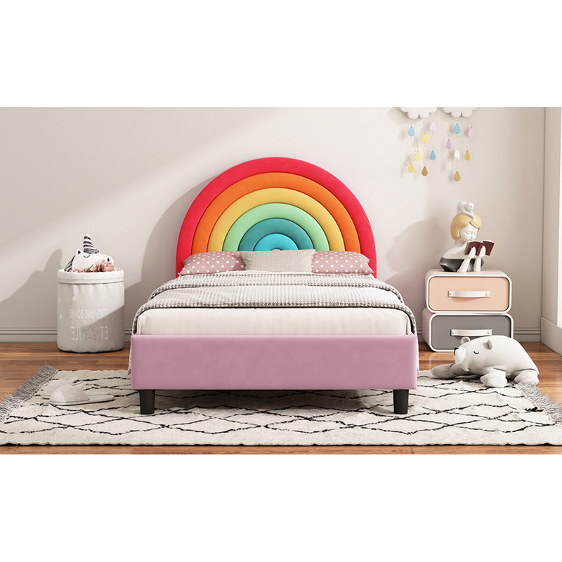 Lit plateforme tapissier mignon