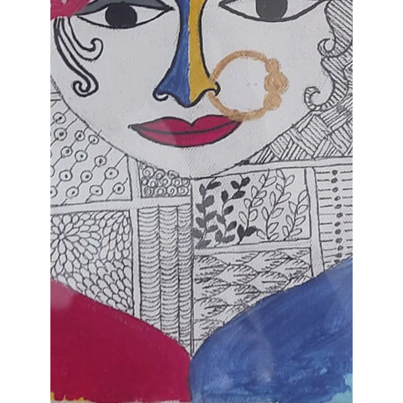 Peinture Durga-Kali Mandala | Aquarelle sur toile | Par Prachi Deshpande
