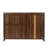 Floran Wooden Sideboard with 2 Sliding Glass Doors & Storage