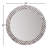 Demson Bone Round Mirror