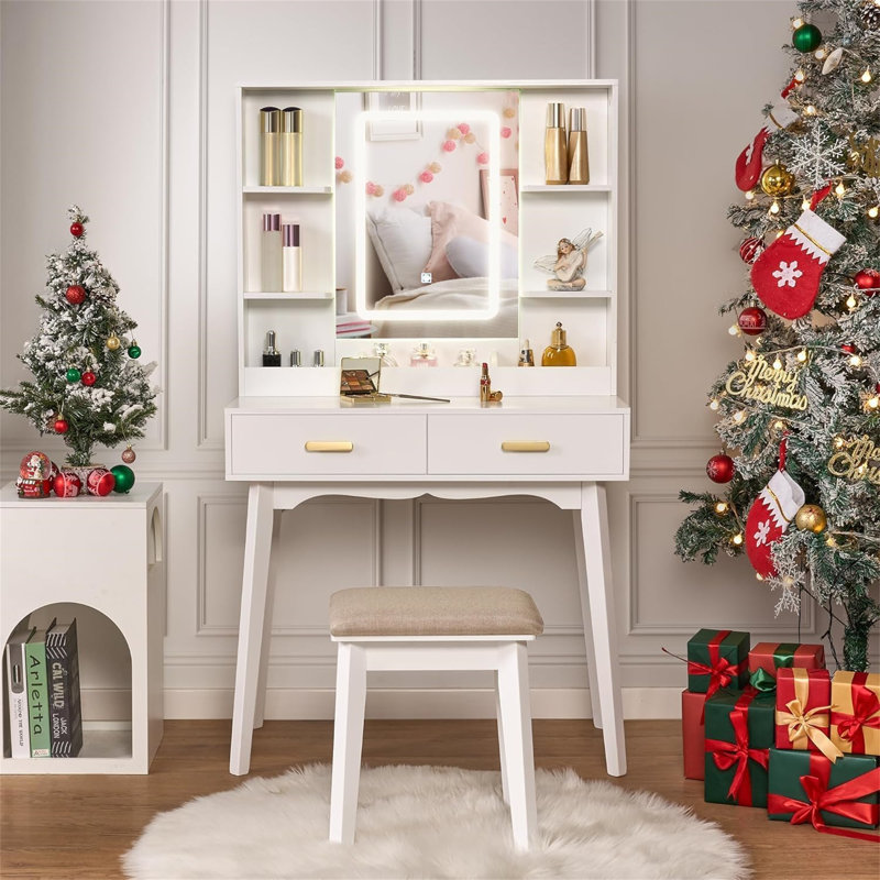 Forbes Dressing Table with Mirror