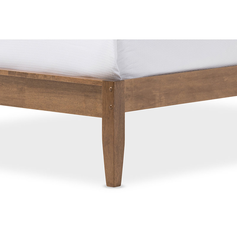 Solid Wood Slat Bed, Queen