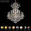 New Orleans 14 Light 32in x 38.5in Chandelier in Antique Silver with Clear Radiance Crystals-1485729624-1485729630
