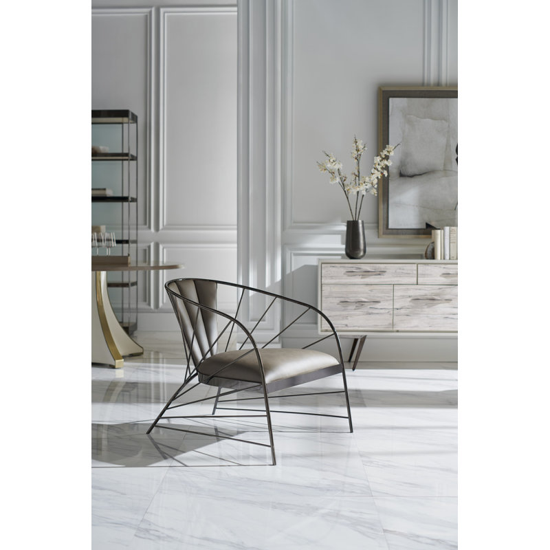 Round Brown and White Wood Dining Table for Eight