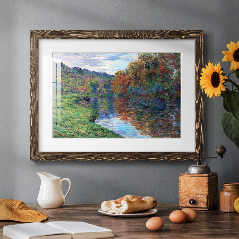 Le petit bras de Jeufosse, automne, 1884, Noyer, H 14 po x l 20 po