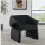 Fauteuil d'appoint à accoudoirs inclinés noir Mcdonald