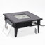 Table de foyer d'extérieur au propane en aluminium H 20 po x l 26,8 po avec couvercle