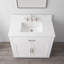 Meuble-lavabo simple 36 po avec plateau en pierre reconstituée Ingalls
