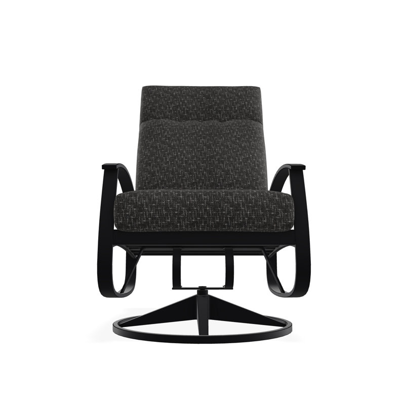 Belle Isle Outdoor Lounge Chair, Black, Black 5D Sunbrella®