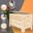 Multi-Purpose Wooden Toy Storage Box with Lid - Large Bed End Storage Bench