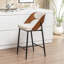 Tabouret de comptoir rembourré Devane-555924774