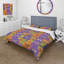 Ensemble de housse de couette violet et vert pour enfants-109146743