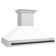 ZLINE Autograph Edition 48 in. Stainless Steel Range Hood W/ White Matte Shell & Matte Black Handle