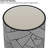 Op Art 12" Cylinder White Ceramic Vase (Weave)