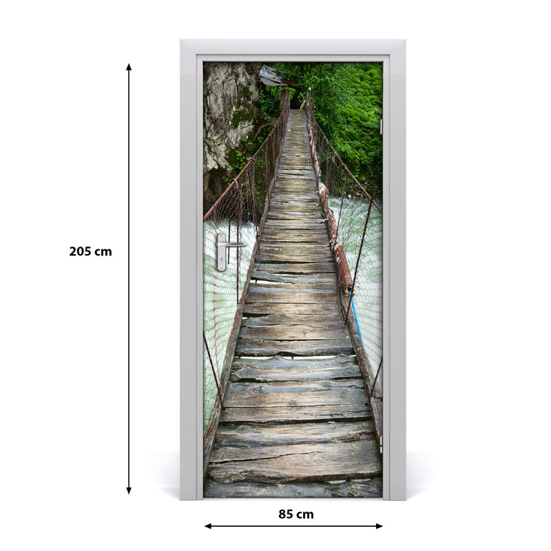 Suspension Bridge Door Decal
