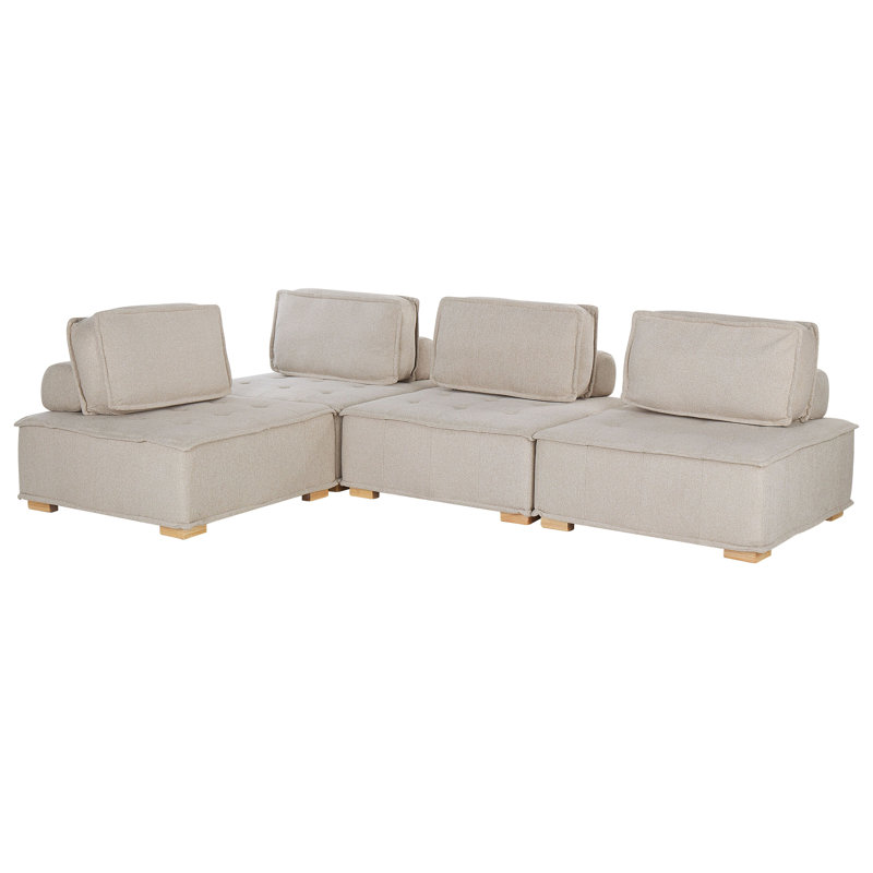 Carota 4 Seater Corner Sofa, Beige