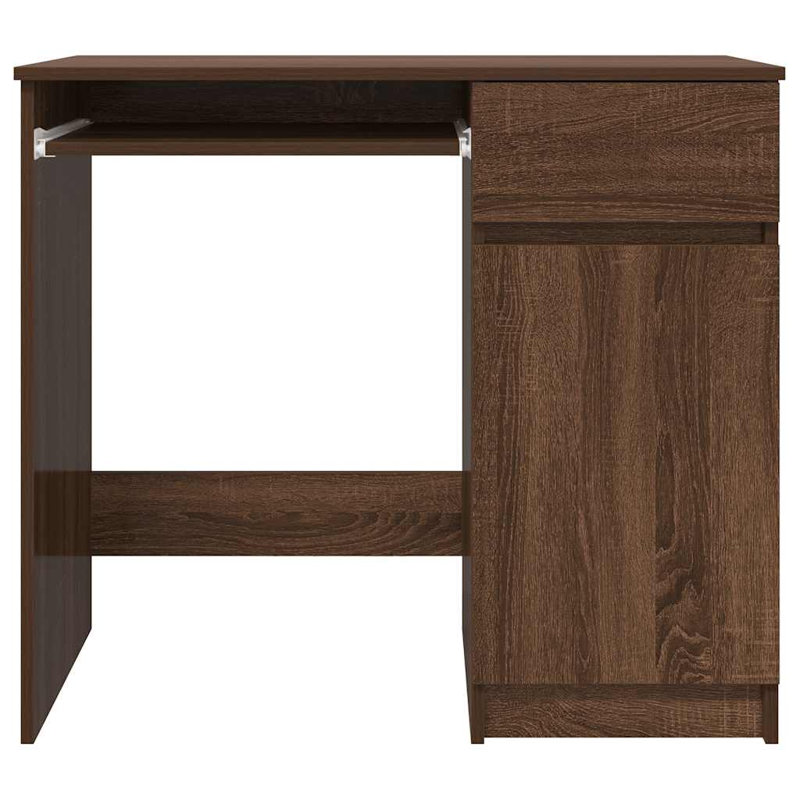 Desk Sonoma 86X49x76 Cm Engineered Wood, Brown Oak