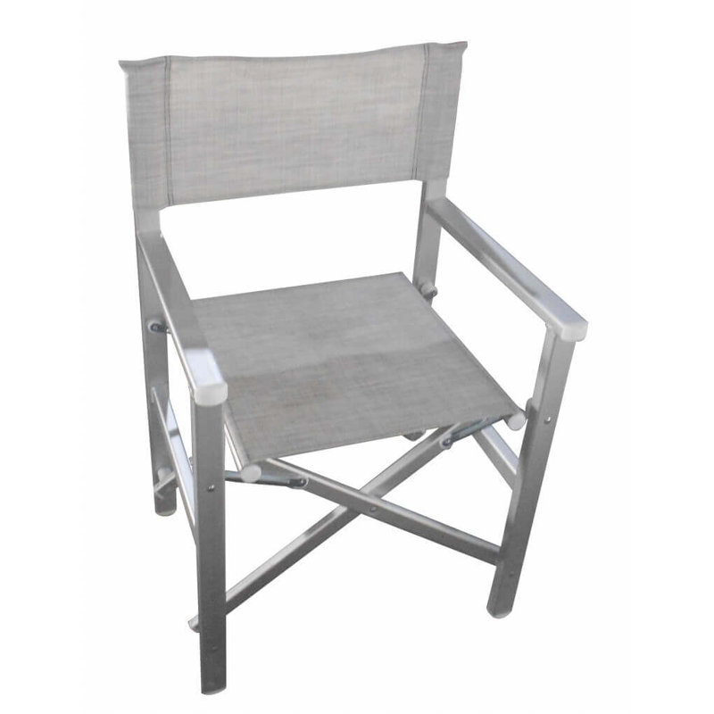 Anthuan Folding Director Chair, Grey