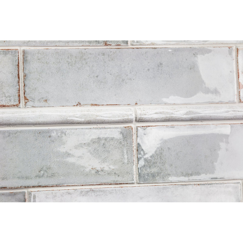 Gray Polished Ceramic Quarter Round Tile Trim 1x12