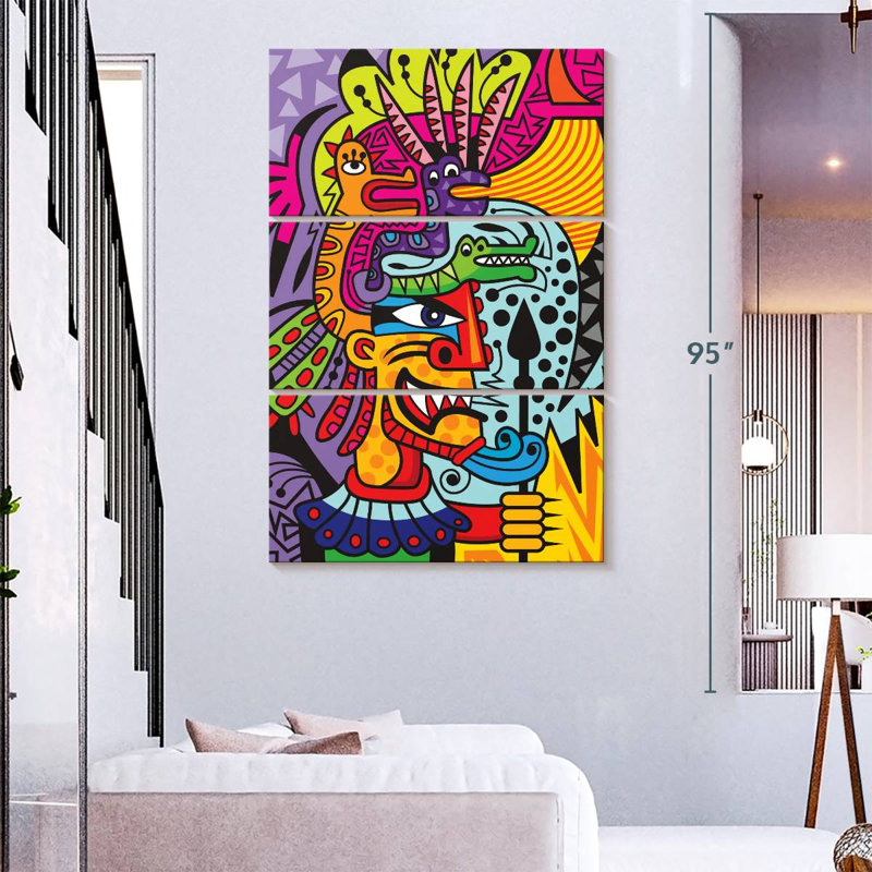 Kelan Aztec I, 74" H x 48" W