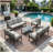 7-Piece Metal Patio Furniture Set-1689193367