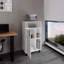 Armoire inférieure, 1 porte, 3 tablettes, 4 pieds