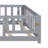 Floor Platform Bed With Fence And Door For Kids,Montessori Floor Bed Frame With Support Slats For Toddlers,Wooden Floor Bed-334861176