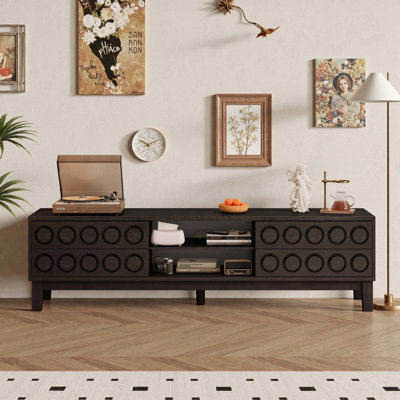 TV Stand For Tvs Up To 75", Media Console With 4 Drawers, Entertainment Center With Storage For Living Room And Bedroom