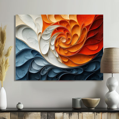 Fragmented Reality Of Biomorphism Spiral III - biomorphism Large Wall Art