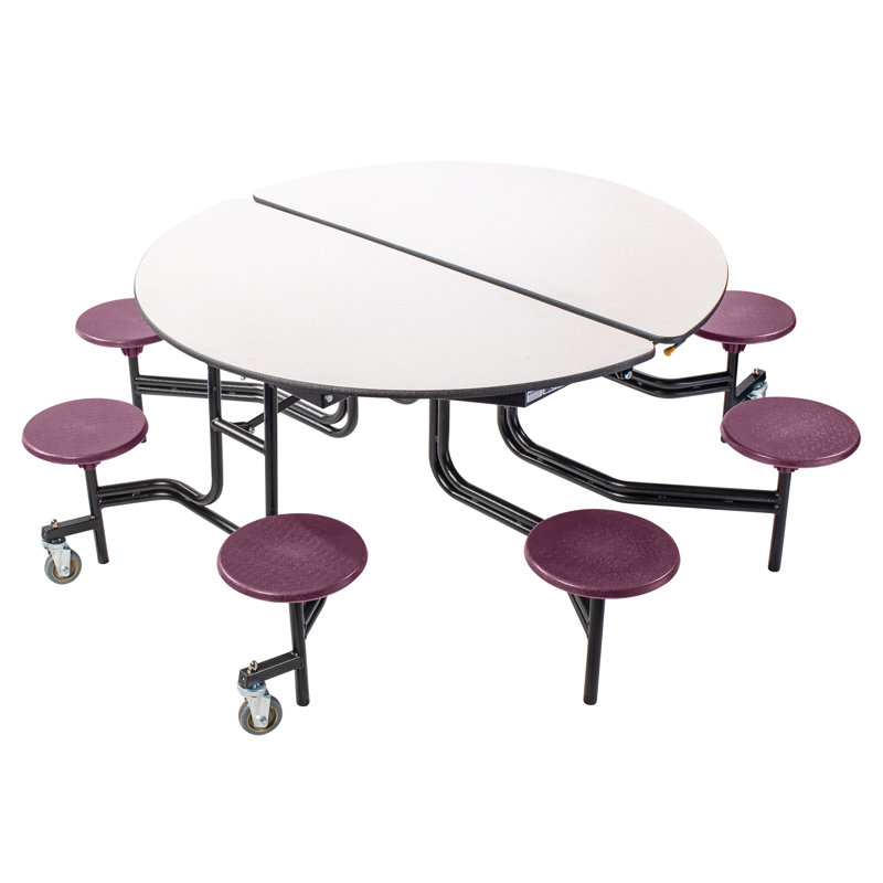 Table de cafétéria circulaire de 81 po, Bourgogne