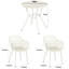 Rimini Patio Dining Set with Round Metal Table & Armchairs-1834387536