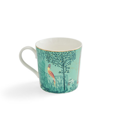 Sara Miller, India - Elephant's Oasis Light Jade Mug
