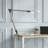 Dezerae 17.5" Silver Desk Lamp, LED Desk Lamp - Swing Arm Architect Lamp with Clamp - Adjustable Natural Sun Lighting for Home Office, Bedroom, or Dorm Room