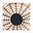 SUNJOY Outdoor Chandelier Wicker Hanging Light Fixture with Remote Control - Black-111655985