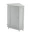 Armoire de rangement en coin moderne de style moderne avec tablettes réglables pour le salon et le vestibule. - Étagères de salle de bain spacieuses. Durabilité-129945924