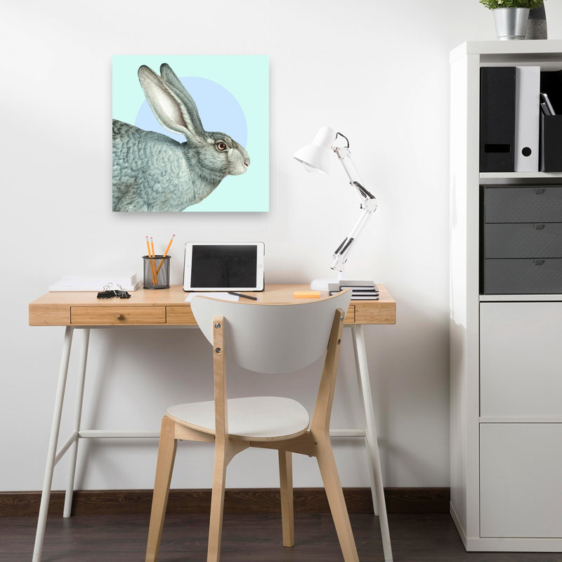 Reproduction d'art mural gris, 18" H x 18" W