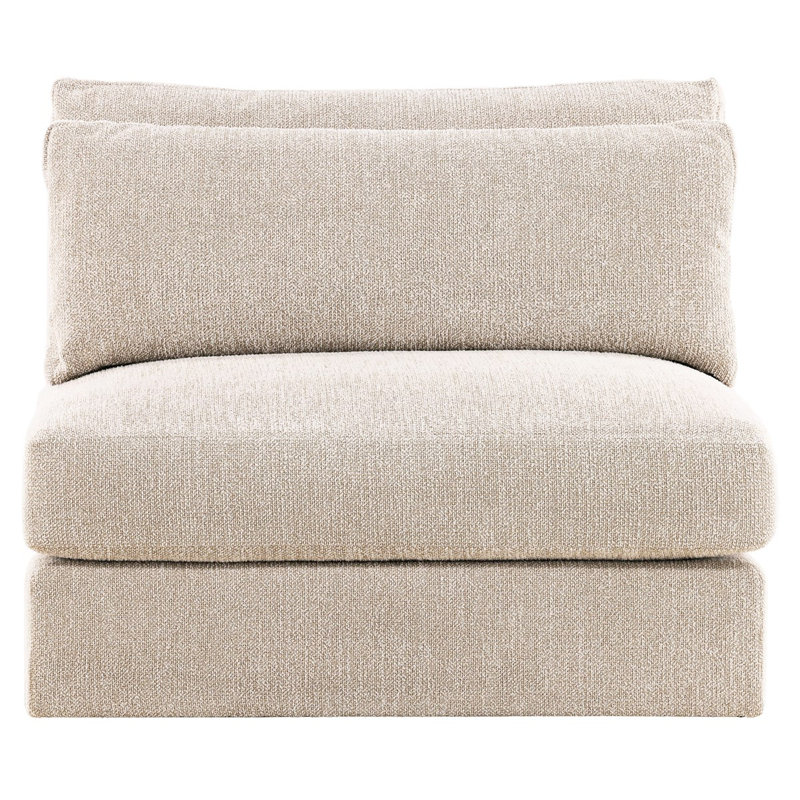 Leone Upholstered 40.5 " Fabric Seating Component, Identify Dove Fabric
