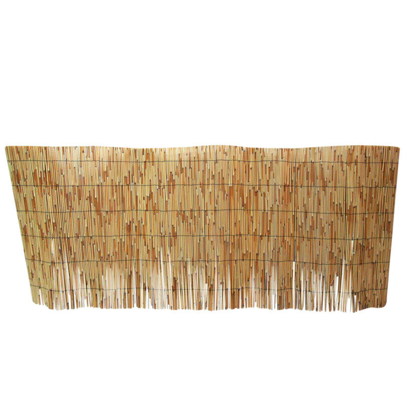 Panneau de clôture roulé en roseau naturel, H 36 po x l 168 po x P 0,25 po