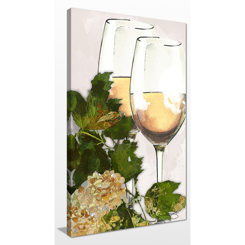 «By the Glass», impression, Toile tendue, H 48 po x l 28 po x P 1,5 po