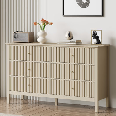 Amberrae 6 Drawer 119.4cm W Double Dresser