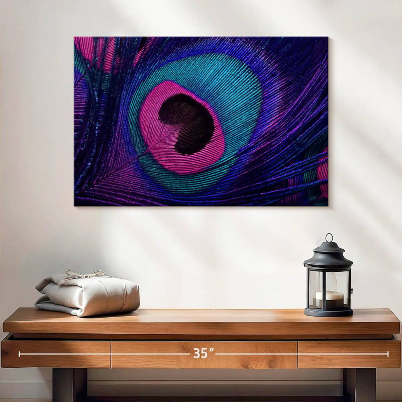 Brampt Tail Eyespot Of Peacock, 16" H x 24" W