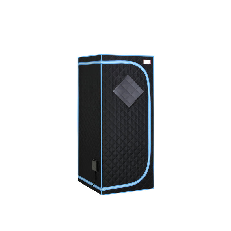 HOVEYY 1 - Person Indoor FAR Infrared Sauna with Remote Control, Black