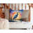 Blue Heron Setting Sun Throw Pillow-112679658