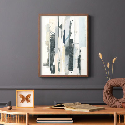 Paper Strata I Framed Print - Solid Wood