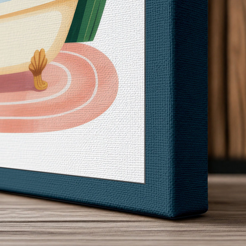 Print, 30x20 - 76.2 x 50.8 cm, Teal Border