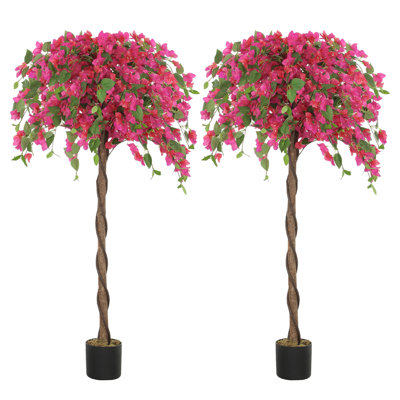120cm Faux Murraya Flower Plant in Pot