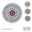 Mikasa Painted Medallion 6 In. Appetizer Plates